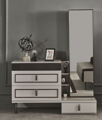 Bedroom set 2-piece dresser with mirror modern luxury design furniture new