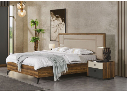 Bedroom set bed nightstand 3-piece design furniture beds luxury complete