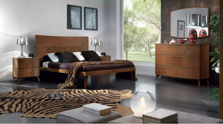 Bedroom set dresser mirror luxury complete modern dressers 2-piece