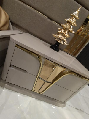 Bedroom Set Luxury Complete Bed + 2x Nightstands 3-piece Modern Set New