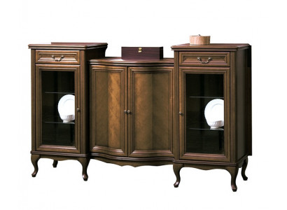 Classic XXL Dresser Sideboard Wood Antique Style Cabinet Display Case