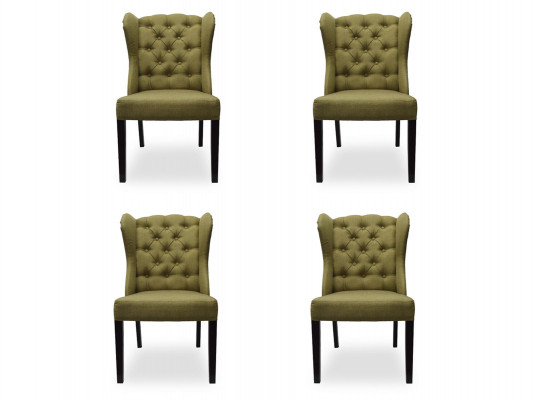 4x Design Upholstered Seat Chairs Chair Set Armchair Lounge Club Set