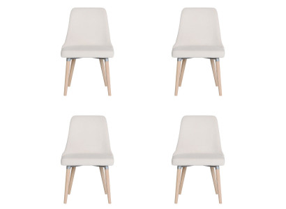 4x Design Upholstered Seat Chairs Chair Set Lounge Armchair Club Set