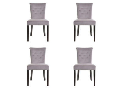 4x Design Upholstered Chairs Chair Set Armchair Lounge Club Set Modern