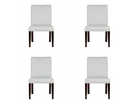 4x chairs chair upholstery design lounge club seat backrest set armchair new