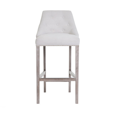 6x Bar Stools Bar Stool Counter Chair Set Upholstered Chairs Chesterfield Design Style