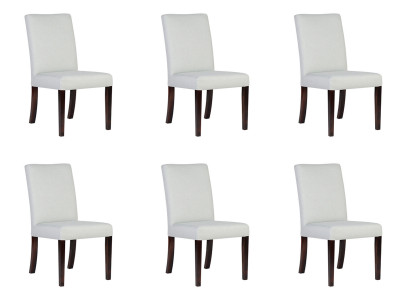 6x chairs chair upholstery design lounge club seat back set armchair new