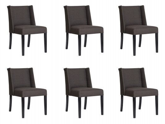6x Chairs Chair Upholstery Design Lounge Club Seating Backrest Set Armchair New