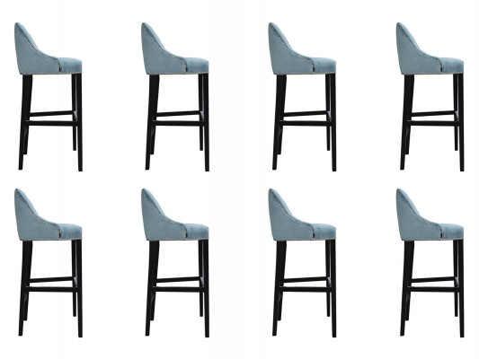 8x Design Stool Bar Armchair Upholstered Chairs Armchair Living Room Chair Bar Stool