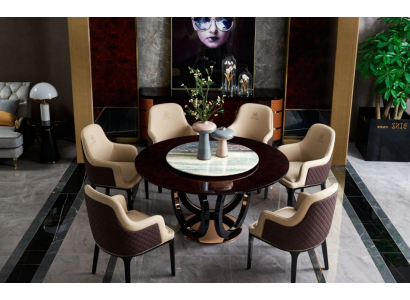 Designer chair, luxury armchair, upholstered chairs, 1x armchair, living-dining room, leather