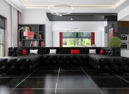 Chesterfield Corner Sofa Living Area Luxury Designer Sofa Couch Upholstered Corner Sofa
