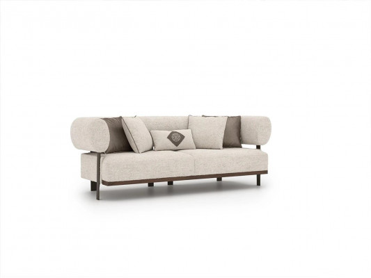 Living Room Modern Design Two-Seater Sofa Textile Upholstered Furniture