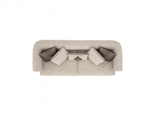 Living Room Modern Design Two-Seater Sofa Textile Upholstered Furniture