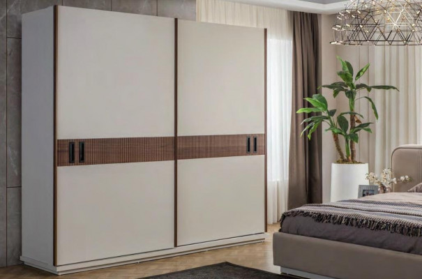 Stylish white wardrobe bedroom cabinets luxury wooden furniture