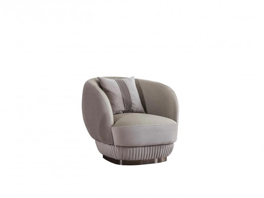 Living room upholstered armchair luxury gray armchair furnishing new modern furniture