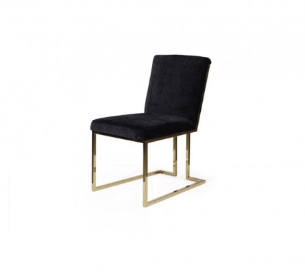 Black stainless steel chair metal chair dining room designer upholstered chairs