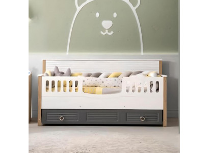 Bed Frame Perfect Children's Bed Wood Children's Room Bed Frame Grey