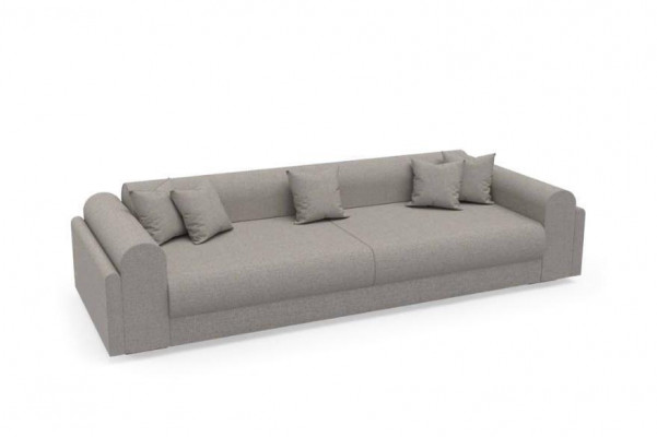 Designer sofa 3-seater gray fabric sofa sofas textiles couch three-seater 240cm