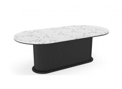 Dining table wood dining room table modern black oval table furniture modern new