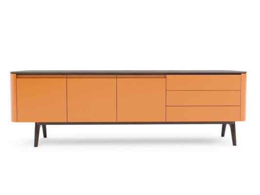 Sideboard dresser luxury cabinets dressers living room wood furniture orange