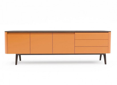 Sideboard dresser luxury cabinets dressers living room wood furniture orange
