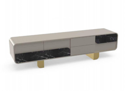TV stand RTV lowboard classic gray wood modern living room new