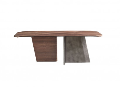 Designer brown dining table luxury wooden table dining room high-quality furniture