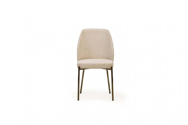 Exclusive Beige Dining Chairs Complete Set of 6 Upholstered Kitchen Chairs