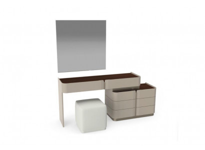 Vanity table mirror chic white stool complete set bedroom new 3-piece