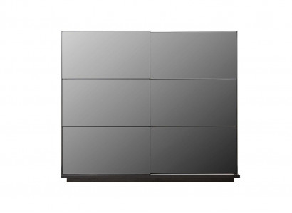 Black Wardrobe Bedroom Modern Wood Wardrobe