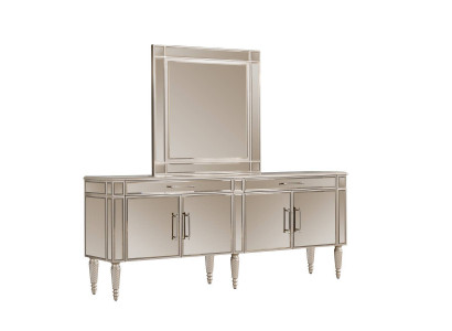 Beige dining room sideboard mirror luxury sideboard wood furniture elegant sideboards
