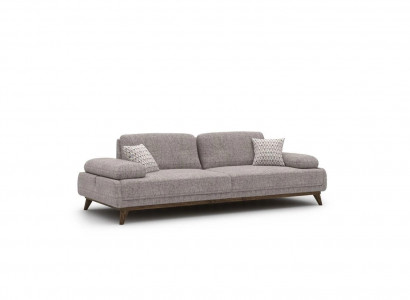 Design upholstered furniture three-seater sofa couch fabric living room modern interior