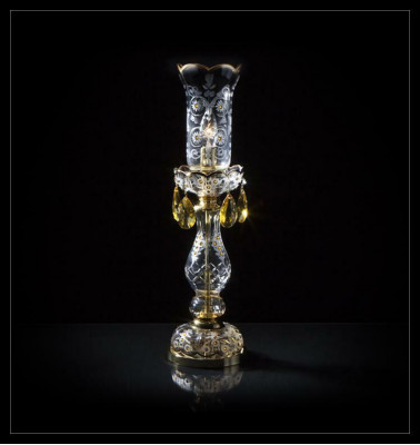 Table lamp, table light, chandelier, crystal, antique style, light, lights, lamps.