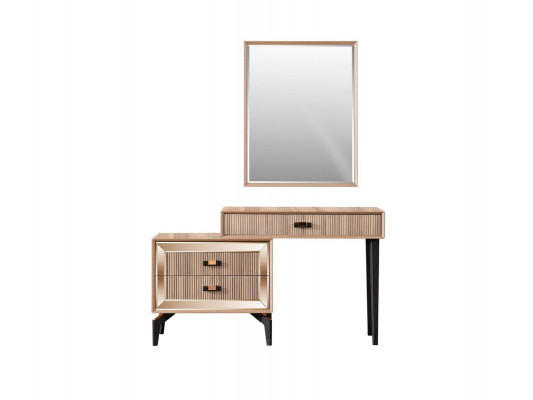 Luxury Dressing Table Makeup Table Console Table Dresser Set 2-piece Gold