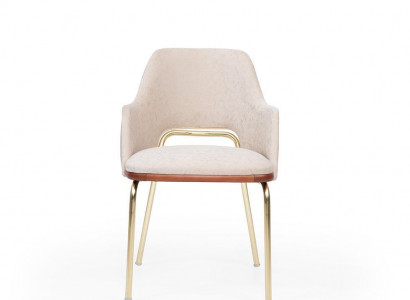 Beige stainless steel chair metal frame dining room single luxury chairs new
