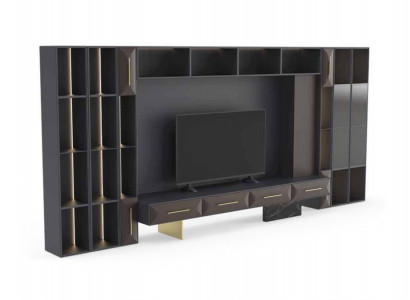 Luxurious living room wall unit furniture wood TV stand modern design new