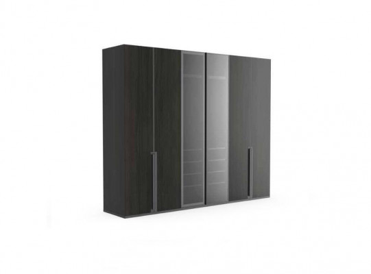 Wardrobe Closet Bedroom Closets Black Modern Wood New