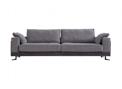 Gray upholstered 4-seater couch living room four-seater sofa luxury furniture