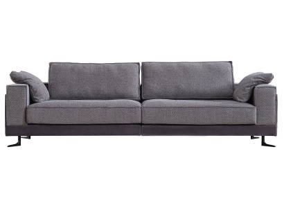 Gray upholstered 4-seater couch living room four-seater sofa luxury furniture