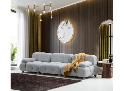 Sofa 3-seater three-seater modern fabric gray sofas design living room new