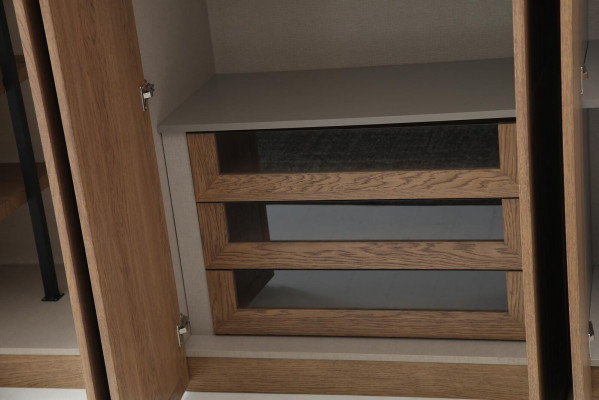 Wardrobe Closet Wood Modern Brown Clothing Bedroom Closets