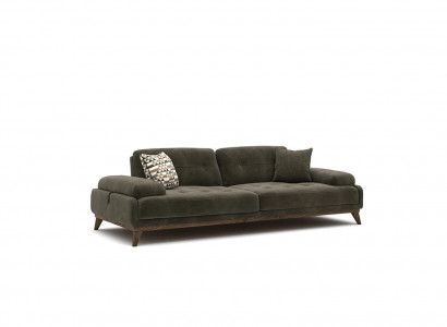 Luxury upholstered furniture sofa three-seater couch living room furnishing upholstery fabric