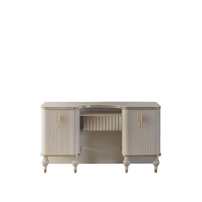 Beige Vanity Table Designer Dressing Table Bedroom Exclusive Furniture