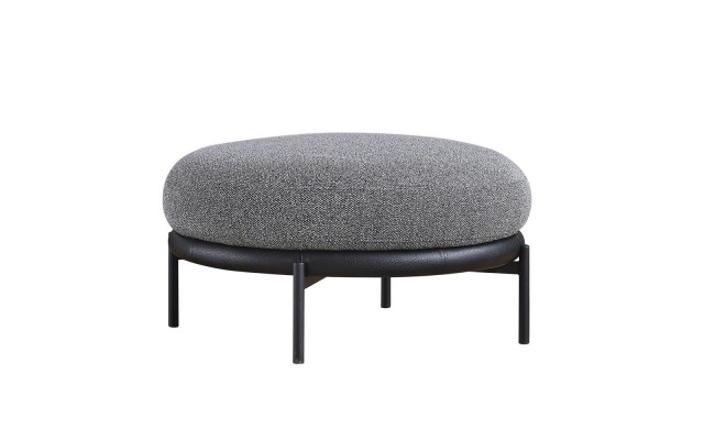 Gray living room stool round stool luxury footstool upholstered furniture new
