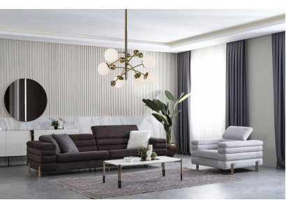 Living Room Designer Sofa Set Four-Seater Luxury Lounge Chair 2-piece Set