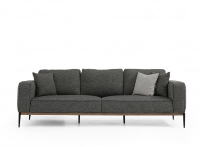Four-seater sofa 4-seater fabric sofas modern design living room gray