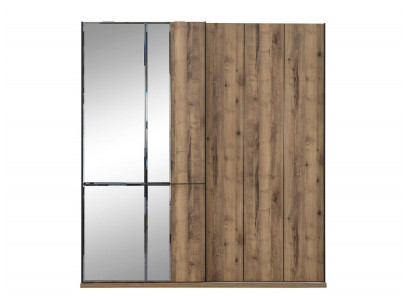 Design wardrobes closets cabinets brown wood mirror new