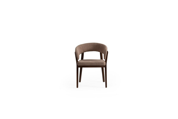 Modern brown dining chair luxurious upholstered chairs wood frame
