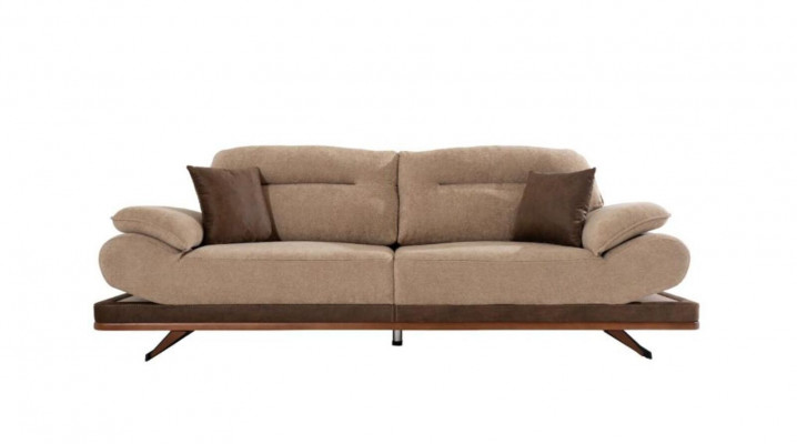 Designer living room set consisting of 2x 3-seater sofas and 2x armchairs new 4-piece set.