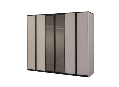 Wardrobe Closet Coat Closet Modern Wood Wardrobe Gray